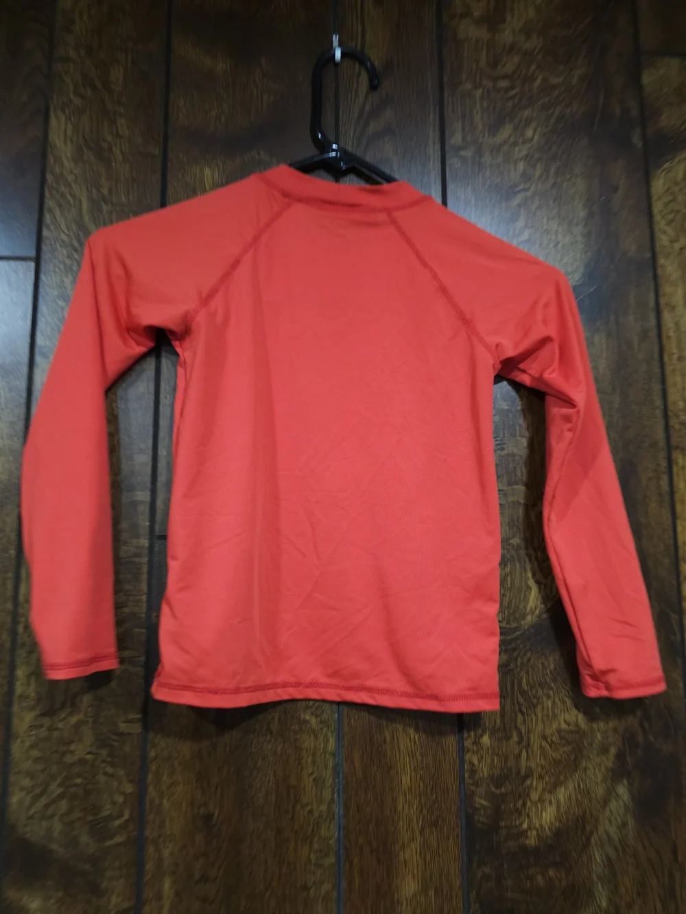 4/$10 Lands End Swim Shirt 6 Long Sleeve Red